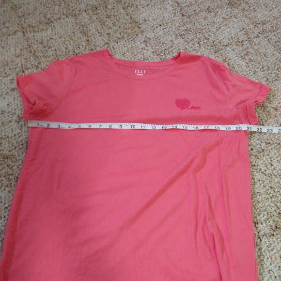 Size L pink Elle short sleeve casual top - Picture 7 of 11